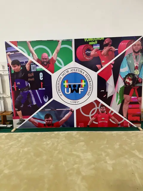 Besh tashabbus olimpiadasi: пресс-воллы и фотостены для спортивного мероприятия
