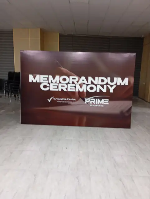 MEMORANDUM CEREMONY: пресс-волл для церемонии подписания