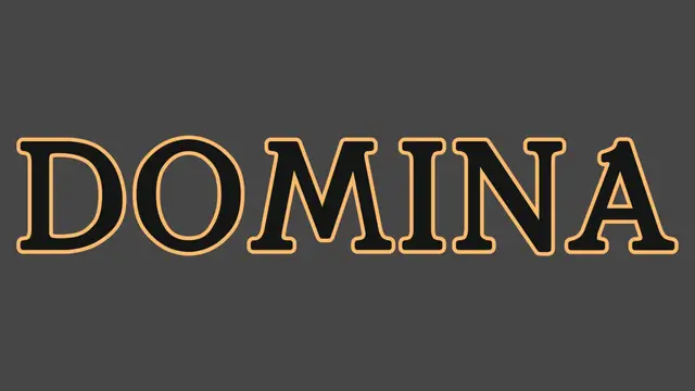 DOMINA: макет вывески из объёмных букв