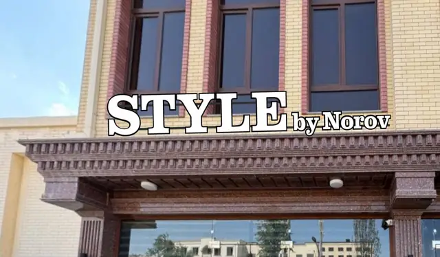 STYLE by Norov: макет объёмных букв над входом бутика на фото фасада