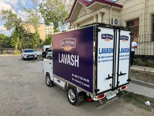 Oliy Ne’mat LAVASH: оклейка фургонов-рефрижераторов, серия машин