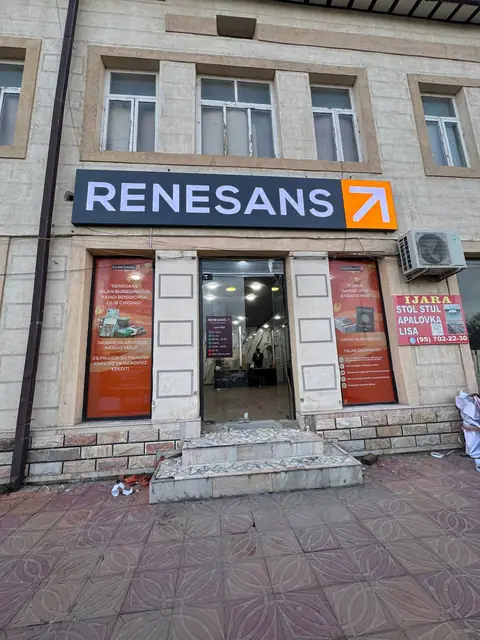 RENESANS: световой короб, оклейка витрин и информационный стенд (Loyish filiali)