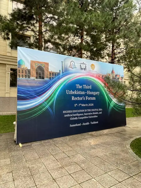 The Third Uzbekistan–Hungary Rector’s Forum: пресс-воллы и баннеры для международного форума